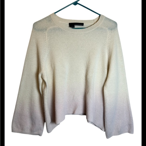 360 Cashmere Sweaters - Cashmere 360 White Pink Ombré Oversized Sweater Size Small
